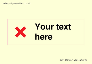 Custom plain background, red cross sign